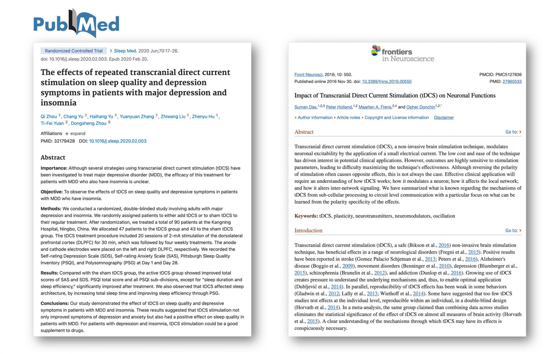 22. tDCS insomnia and serotonin related papers (PubMed)
